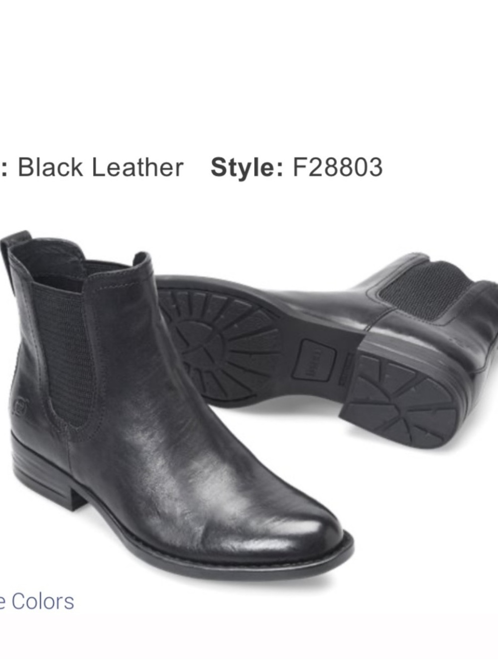 Born Casco Black Leather Chelsea Boots - Women’s Size 7.5
